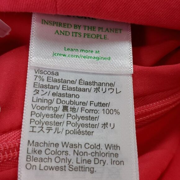 NWT J.Crew Factory Hot Pink Pencil Skirt - Picture 5 of 7